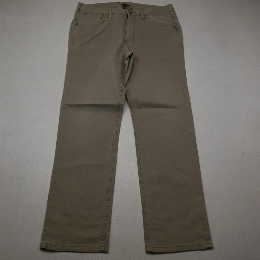 Tommy Bahama 33x30 Khaki Brushed Authentic Straight Mens Jeans